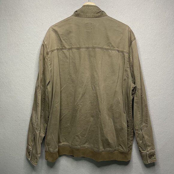 Gap Mens Khaki Brown Full-Zip Utility Cargo Jacket XL - Picture 6 of 7